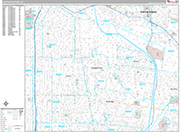 Huntington Park  Wall Map Premium Style